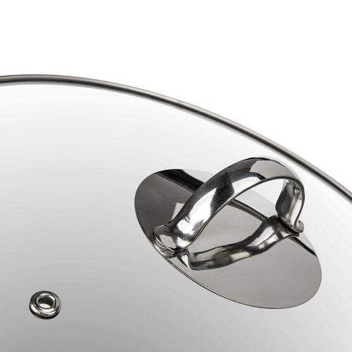 Banquet Emaille-beschichtete Pfanne METALLICSchwarz 22 cm, 3,7 5 l, mit Deckel