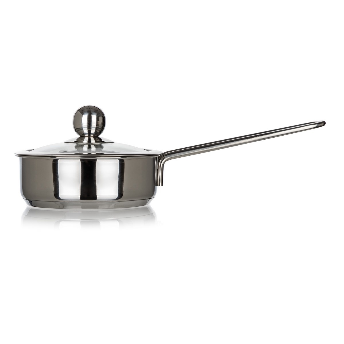 Banquet Piccolo rozsdamentes acél nyeles serpenyő fedővel, 14 cm, 0,75 l termék 2. képe