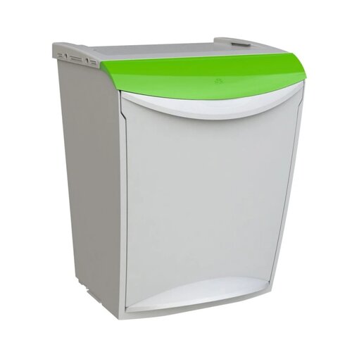 Coș de gunoi Denox Ekosystem pentru deșeurisortate 25 l, verde - sticlă