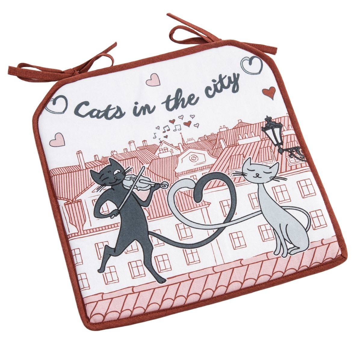 Trade Concept Sedák Mačky v meste, 40 x 40 cm