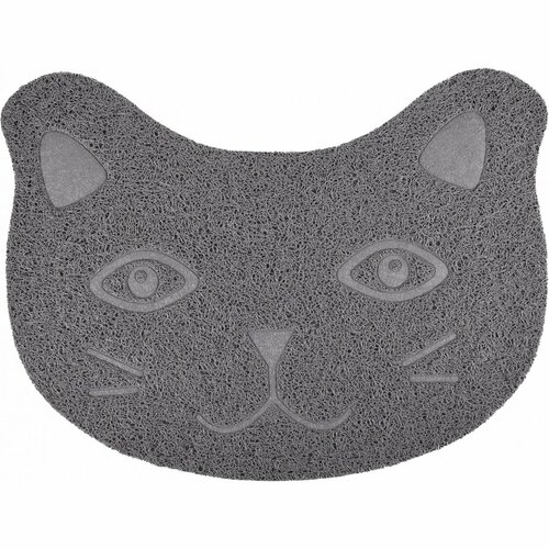 Flamingo Podložka pred mačjo toaletno školjkoZelda, siva, 30 x 40 cm