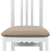 Scaun de sufragerie din lemn masiv BC-2482 WT, alb