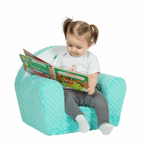 New Baby Дитяче крісло з Minky Лисичка м'ятна, 42 x 53 см