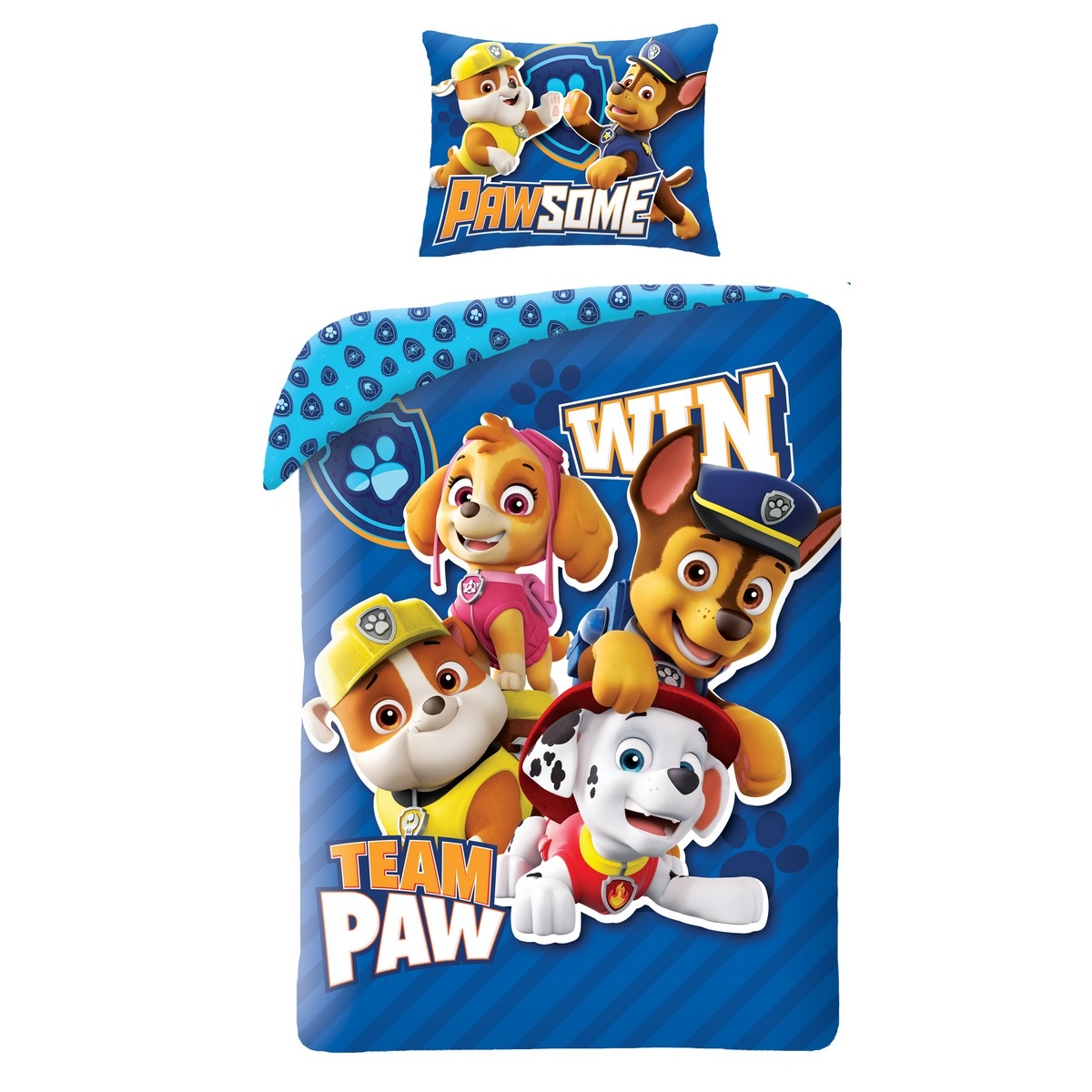 Obrázok Herding Detské bavlnené obliečky Paw Patrol Team Paw, 140 x 200 cm, 70 x 90 cm