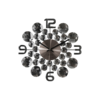 Zegar ścienny Lavvu Crystal Jewel antracytowy, śr. 34 cm