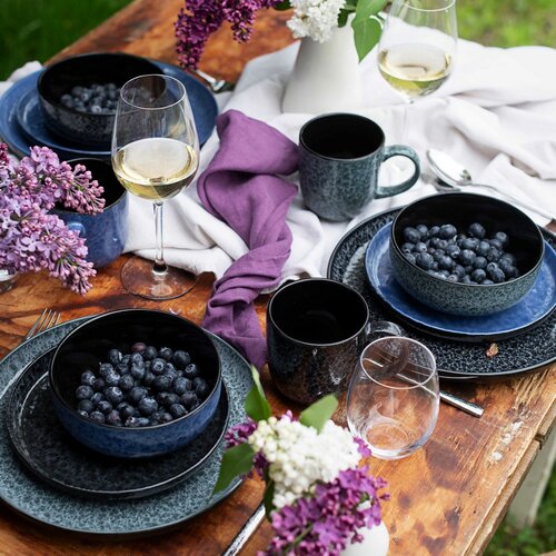 Mäser Set de veselă 16 piese FILIPPA – negru