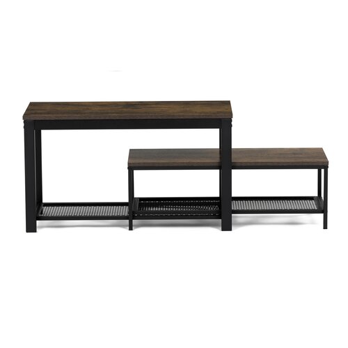 Schuhregal, 2-teiliges Set, Altholz