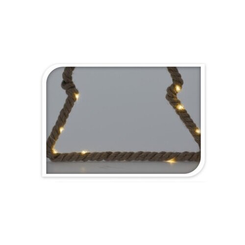 Závesná svietiaca dekorácia Srdce, 25 x 24 x 1,5 cm, 15 LED, teplá biela