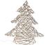 Decorațiune Pom de Crăciun Gryese LED gri, 30 cm