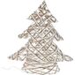 Decorațiune Pom de Crăciun Gryese LED gri, 30 cm