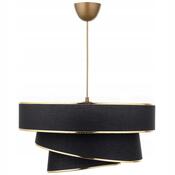 Závěsný lustr Couper - Black, Gold