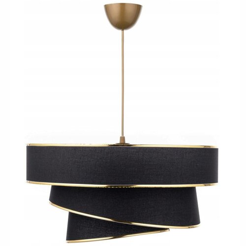 Závěsný lustr Couper - Black, Gold