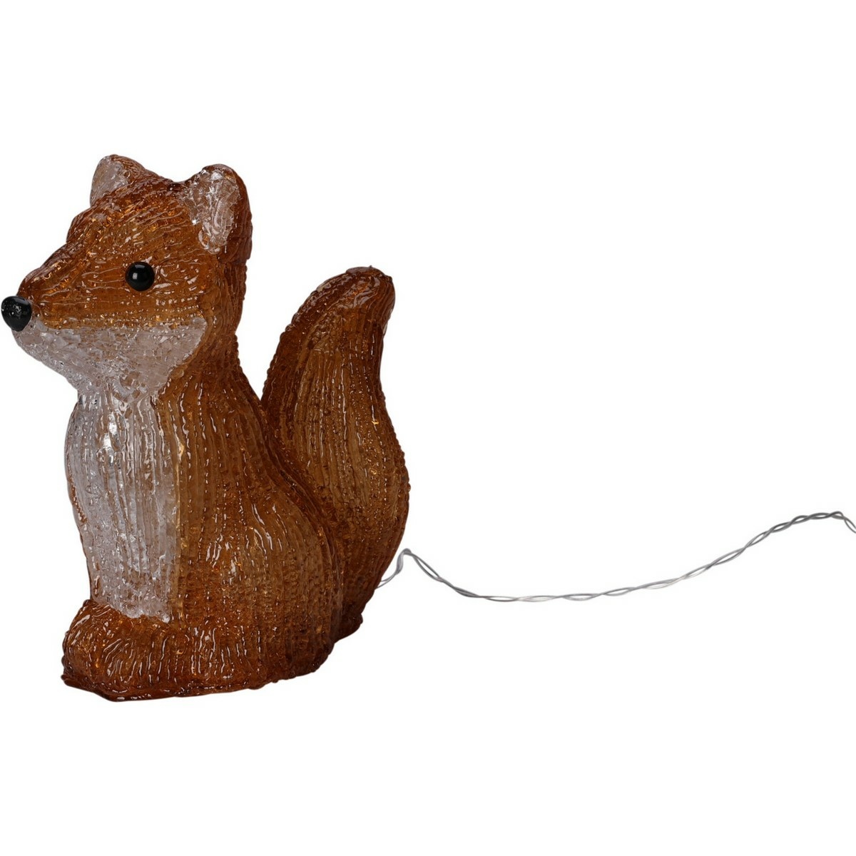 Zvieracia LED dekorácia Líška, 10 x 18,5 x 17,5 cm