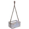 Recipient suspendat de jardinieră Flowers  garden, din lemn, 24 x 16 x 12 cm