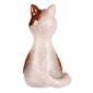 Dekoracja ogrodowa na ogrodzenie Cat, 9 x 9 x 15cm, ceramiczna