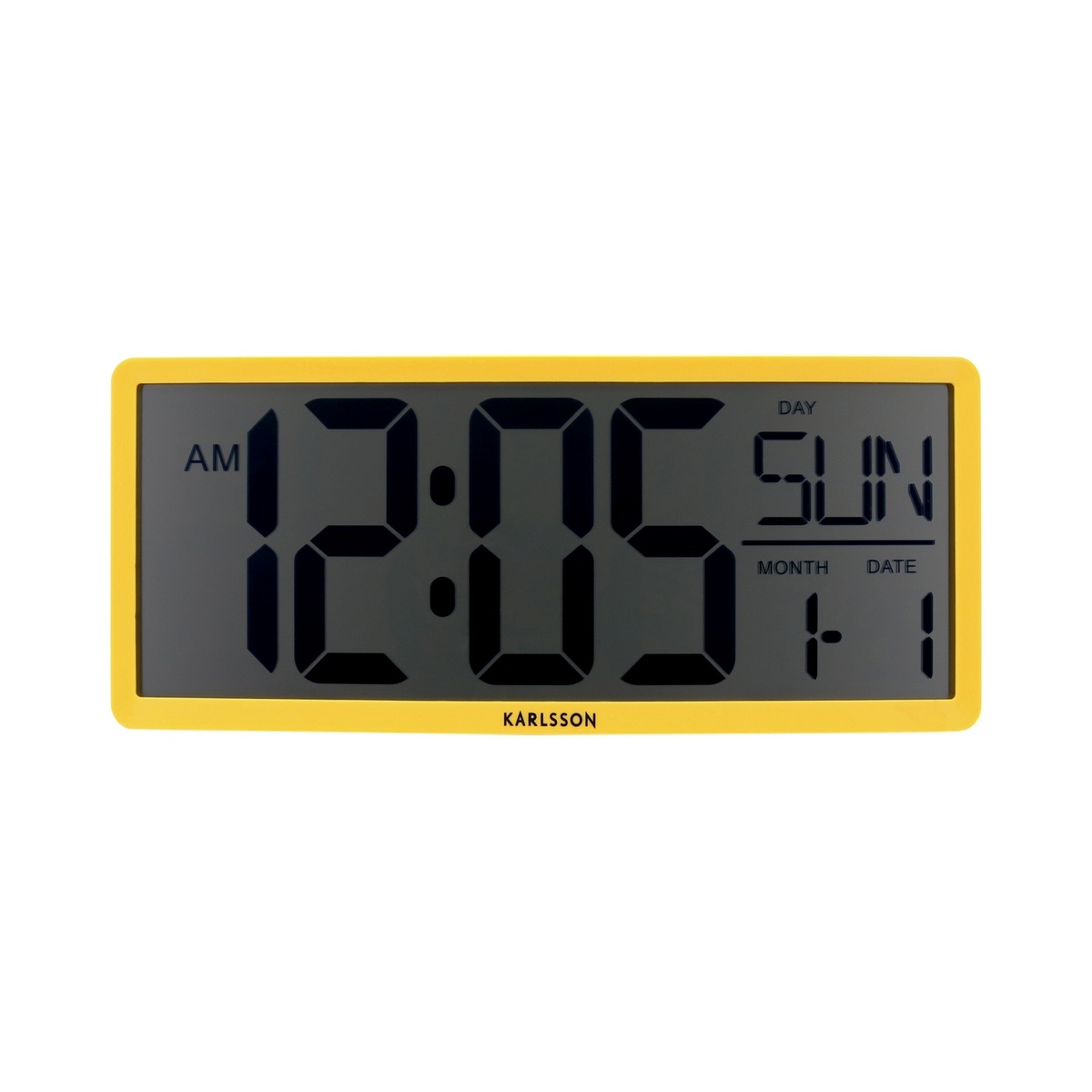 Digitálne hodiny Karlsson 6020YE žlté, 35 cm