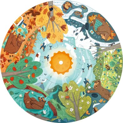 Hape Puzzle - Cztery pory roku