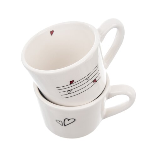 Orion 2-delni set skodelic Srdíčka, 230 ml
