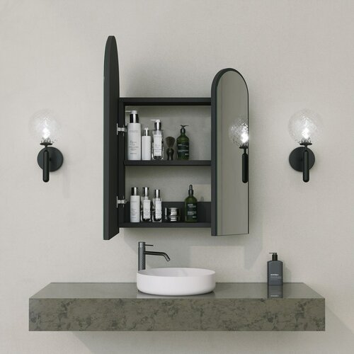 Badezimmerschrank mit Spiegel Classe Black