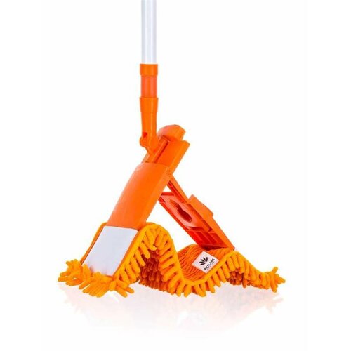 Brilanz šenil mop s teleskopsko palico 120 cm,oranžna