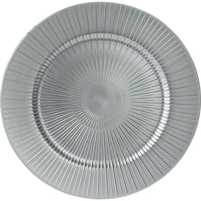Silver Stripes tányéralátét, 33 cm