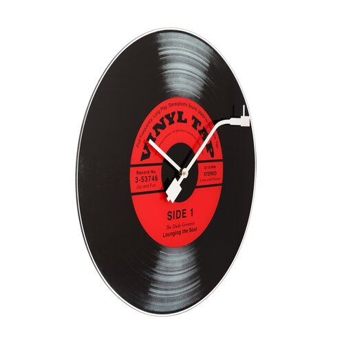 Ceas de perete Nextime Vinyl Tap 8141, diam. 43 cm