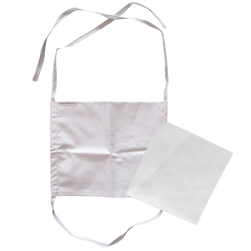 Ústní bavlněná NANO rouška s kapsou na filtr a tkanicemi na zavázání + 1x NANO filtr