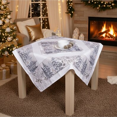 Weihnachtstischdecke Winternostalgie, 85 x 85 cm