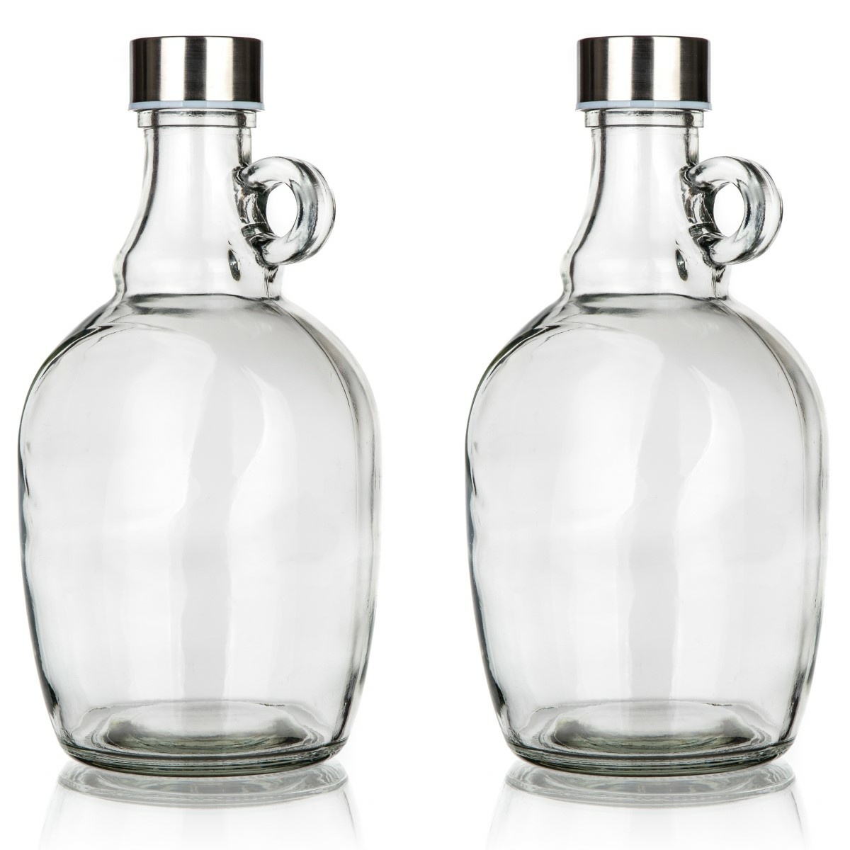 Banchet Set de damigene din sticlă cu capac Declan2 buc, 1,1 l