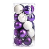Bombki 20 szt. lila