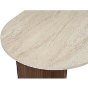 Jídelní stůl Sablin - Travertine, Milano Walnut