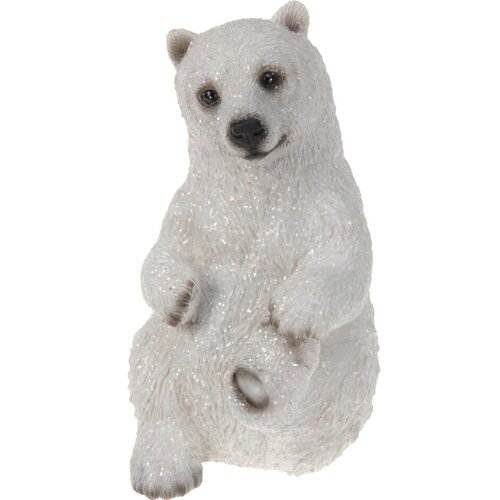 Dekorace Lední medvěd Polar, 6,8 x 10 x 15 cm