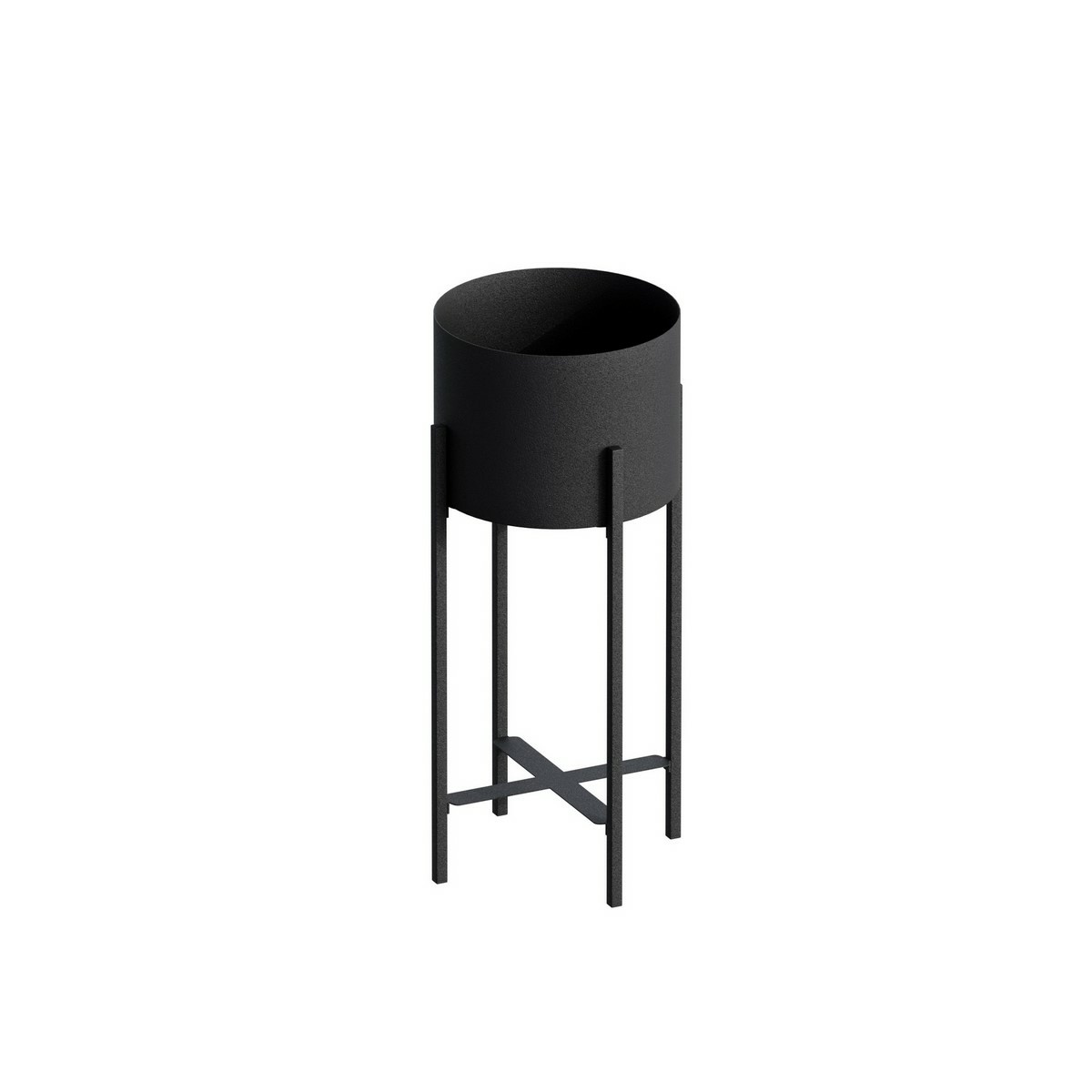 Metalowy stojak na kwiaty GED-026, Mono black