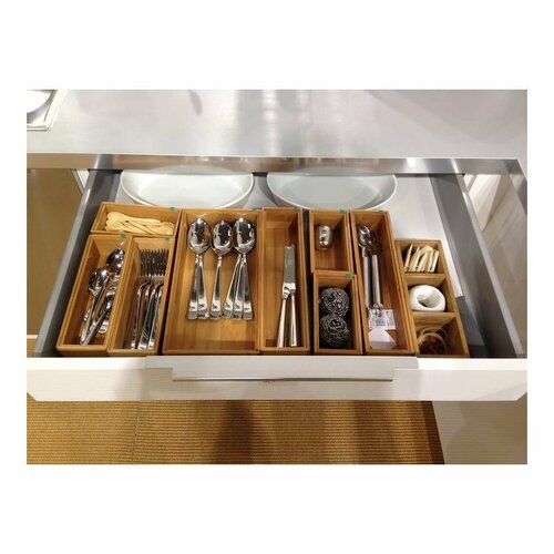 Compactor Shranjevalni organizator Bamboo Box XXL,30 x 15 x 6,5 cm