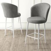 Set de scaune de bar Alte Grey and White, 4 buc.