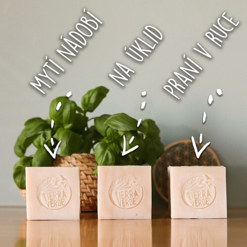 Tierra Verde Umývanie v kocke s vôňou bio silice vavrín kubébový, 165 g