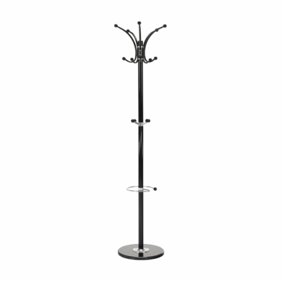 Kovový věšák Alan New, črna, 175 cm