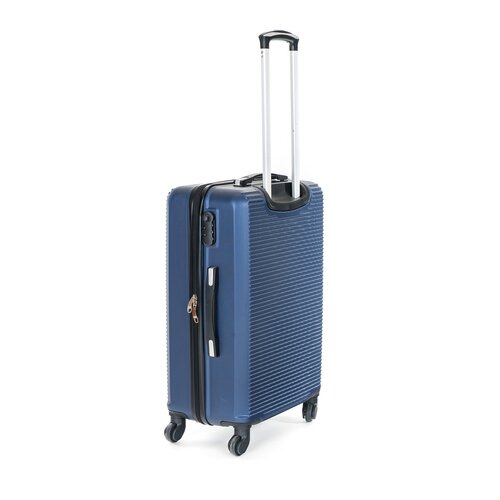 Pretty UP Cestovný škrupinový kufor ABS03 M, modrá
