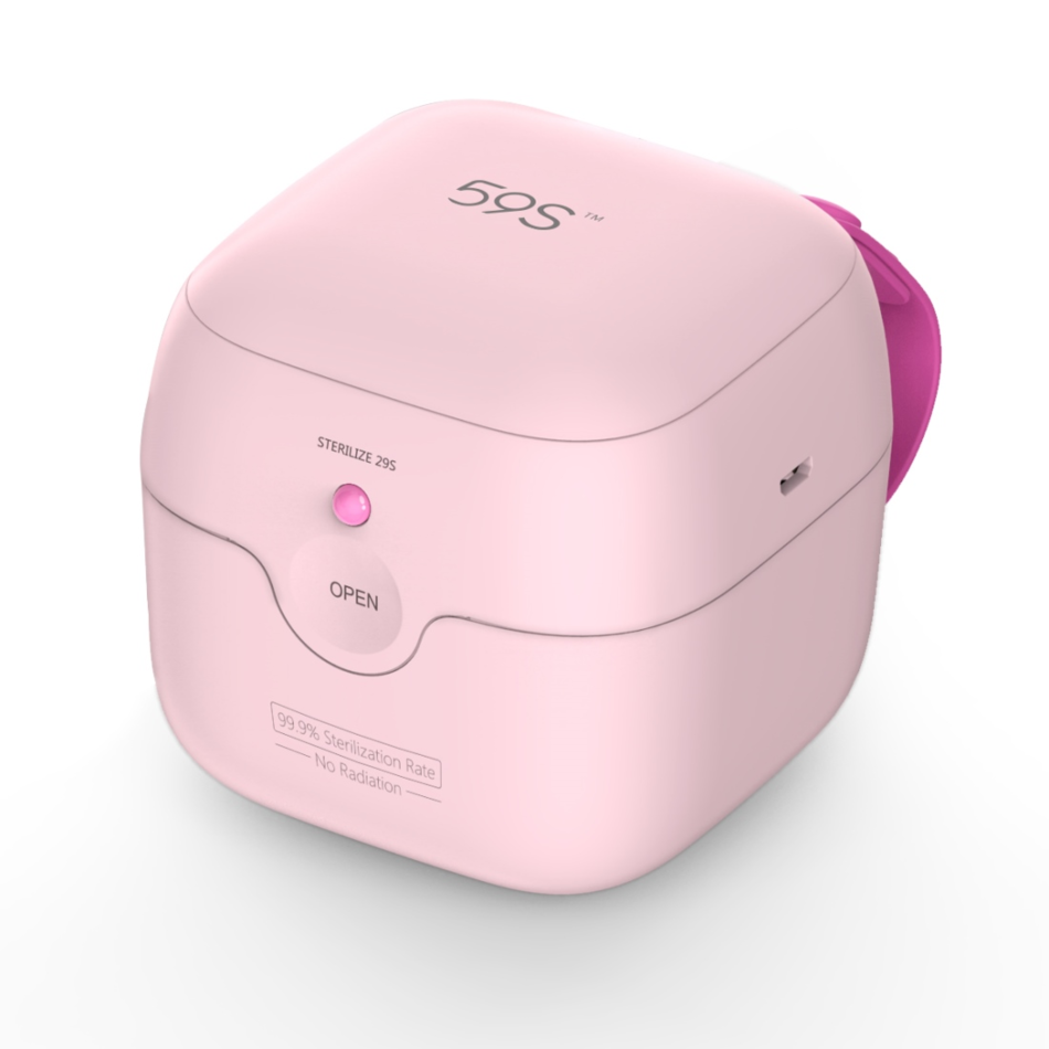 UVC LED Mini Box sterilizátor růžová