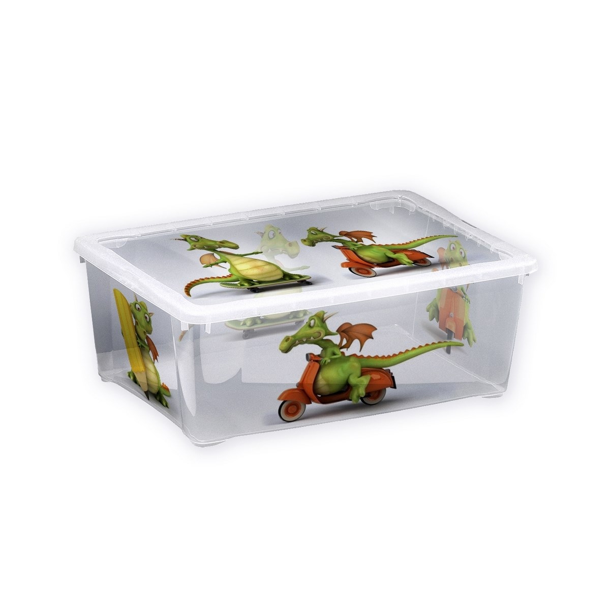 Plastový úložný box Dráčik, 17 l