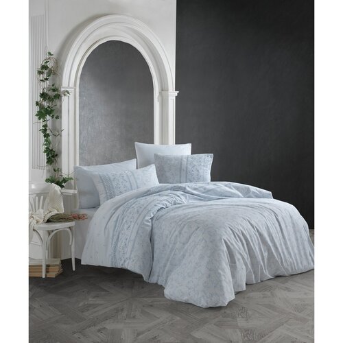 Lenjerie de pat din bumbac BedTex Ivy blue , 220 x200 cm, 2x 70 x 90 cm