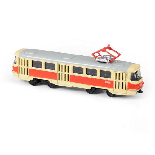Tramvai retro Rappa Ceh din metal, 16 cm