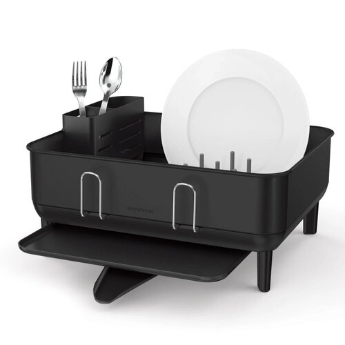 Simplehuman Compact edénycsepegtető, acél, műanyag, FPP, fekete
