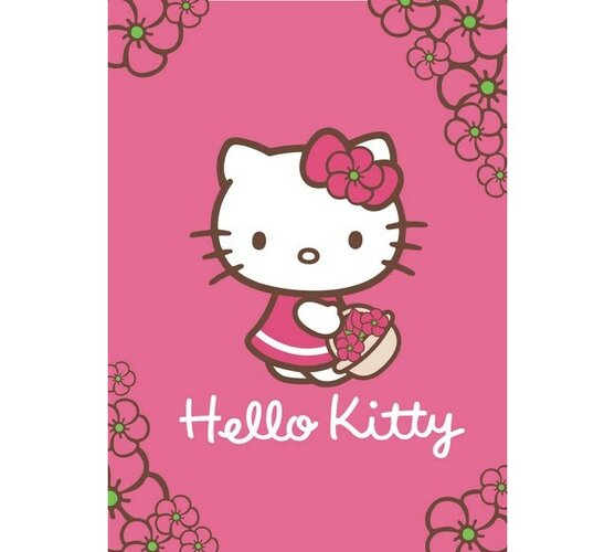 Detská deka Hello Kitty, 100 x 140 cm