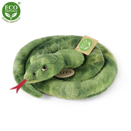 Șarpe de pluș Rappa verde 90 cm ECO-FRIENDLY