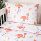 4Home Дитяча бавовняна постільна білизна в  ліжечко Flamingo, 100 x 135 см, 40 x 60 см