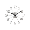 Nástenné hodiny Lavvu Design Numerals LCT1040  strieborná, pr. 37 cm