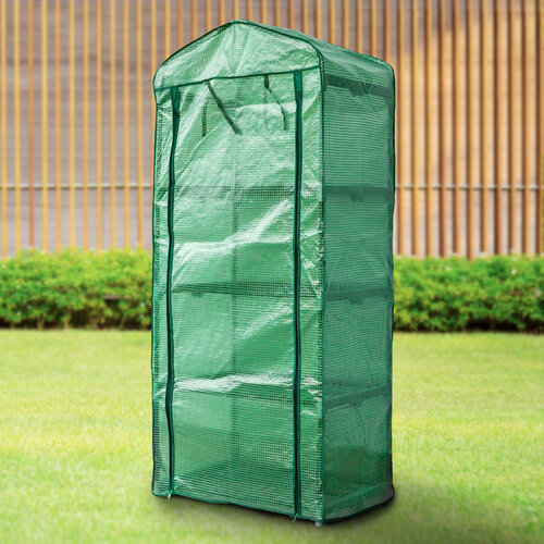 Happy Green Теплиця з полицями, 69 × 50 × 160 см