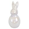 Decorațiuni de Paște Iepure alb, ceramică, 7,5 x17,5 x 7,5 cm