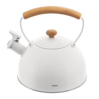 Orion Edelstahl-Teekanne mit Pfeife WHITELINE,  2,9 l